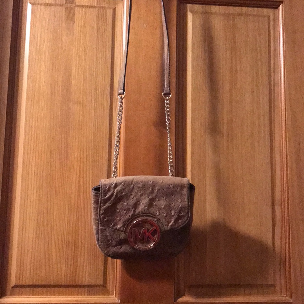 Michael Kors ostrich leather crossbody